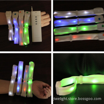 Party Concert Gift Flashing Remote Controlled LED Bracelet